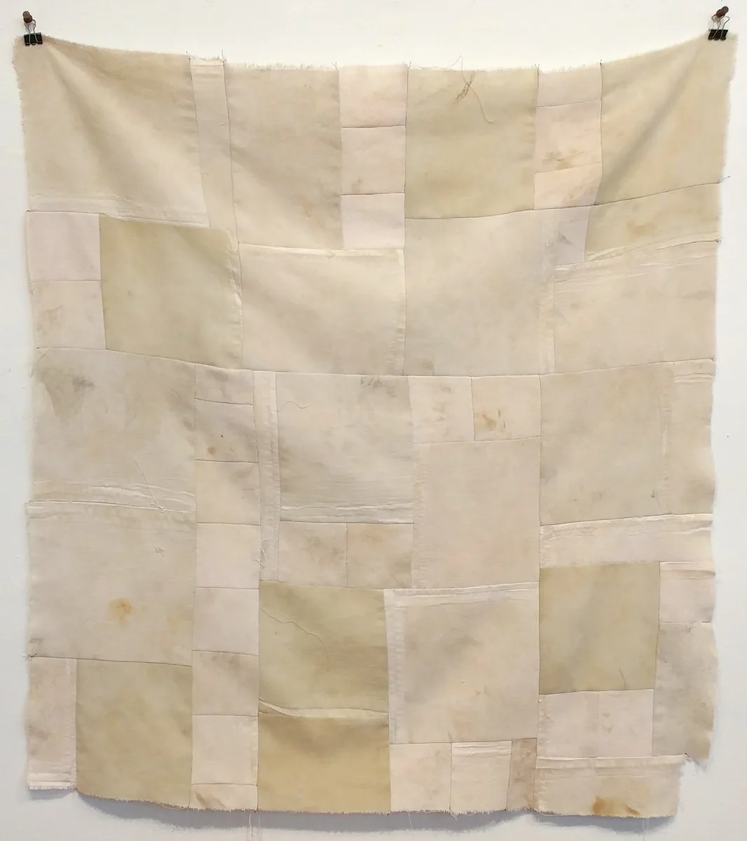 Time Passing — embroidered dishcloth